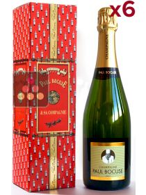 Lot de 6 Bouteilles de Champagne en étui Paul BOCUSE PAUL BOCUSE
