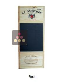 Panneau vertical brut avec 2 étampes et ardoise CAVIDÉCO PIERRE GOUJON