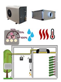 Climatiseur de cave 780W - Évaporateur gainable - Froid, Chauffage et Humidification FRIAX