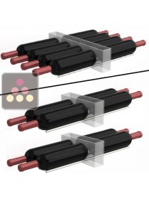 Lot de 8 barres pour 8 bouteilles horizontales pour vitrine Calice Design CALICE DESIGN