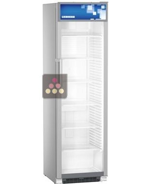 Armoire positive ventilée - Porte vitrée avec éclairage LED latéral et display lumineux - 422L LIEBHERR PRO