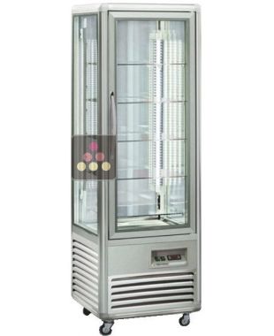 Vitrine verticale positive ventilée - Stockage tablettes en verre - 350L TECFRIGO