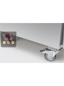 Kit de 4 roulettes dont 2 avec freins - Diamètre 100 - Hauteur 160mm LIEBHERR PRO