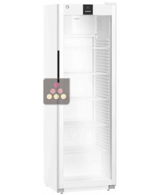 Armoire positive ventilée blanche - Porte vitrée et éclairage LED latéral - 286L LIEBHERR PRO