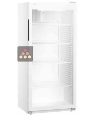 Armoire positive ventilée blanche - Porte vitrée - 432L LIEBHERR PRO