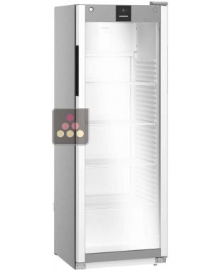 Armoire positive ventilée - Porte vitrée et éclairage LED latéral - Époxy Silver - 250L LIEBHERR PRO