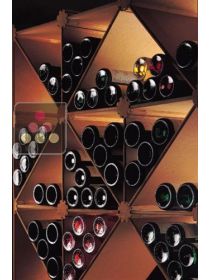 Module de 10 casiers de rangement mono-profondeur pour 160 bouteilles VINOSAFE