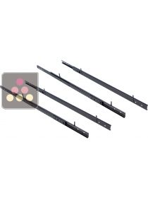Lot de 4 rails pour 2 clayettes coulissantes AVINTAGE