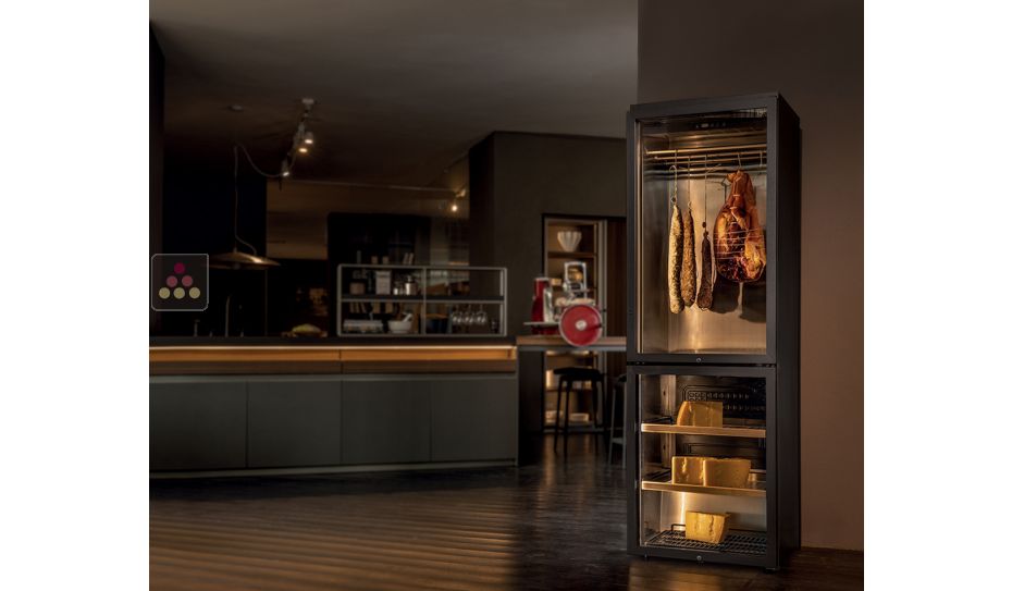 Combiné 2 températures : cave à charcuterie et cave à fromage - Pose libre
