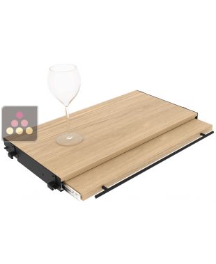 Tablette bois extensible pour pour rangement modulaire Architecture Intérieure du Vin - Largeur 60cm  ARCHITECTURE INTERIEURE DU VIN