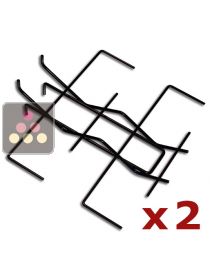 Lot de 2 paniers marrons de 2 Magnums VISIORACK