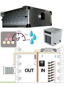 Climatiseur de cave 1100W - Évaporateur gainable - Froid, Chauffage et Humidification FRIAX