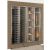 Combiné encastrable de 2 vitrines réfrigérées professionnelles pour vins, charcuteries et fromages - Cadre droit