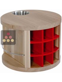 Petit Bar - Bois clair - 9 bouteilles L'ATELIER du VIN