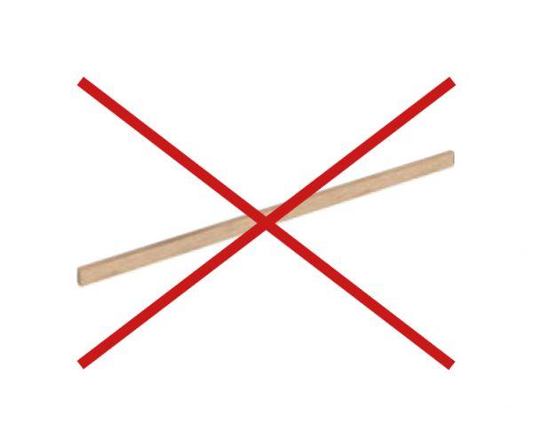 Sans baguette bois d'habillage 