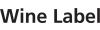 Accessoires pour service du vin au verre Wine Label
